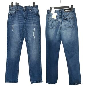 Calvin Klein Girls Dark Blue Straight Jeans NWT